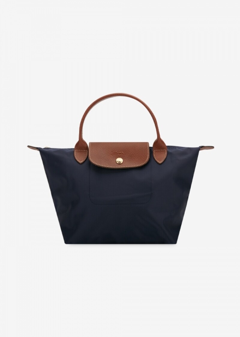 롱샴 여성 르 플리아쥬 네이비 토트백 1621 089 P68