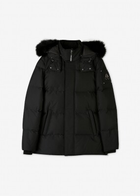 무스너클 남성 클라우드 로고 블랙 패딩 M32MJ178 291