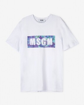 스크래치_MSGM 남성 멀티 박스 로고 화이트 반팔티 2840MM234 207098 01 (117750)