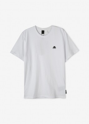 무스너클 남성 로고 프린트 화이트 티셔츠 M32MT713 160