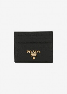프라다 여성 사피아노 로고 블랙 카드 지갑 1MC025 QWA F0002