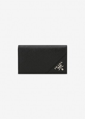 프라다 남성 사피아노 로고 블랙 카드 지갑 2MC122 QME F0002