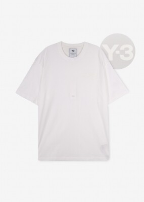 Y-3 남성 클래식 로고 화이트 반팔티 FN3359 WHITE