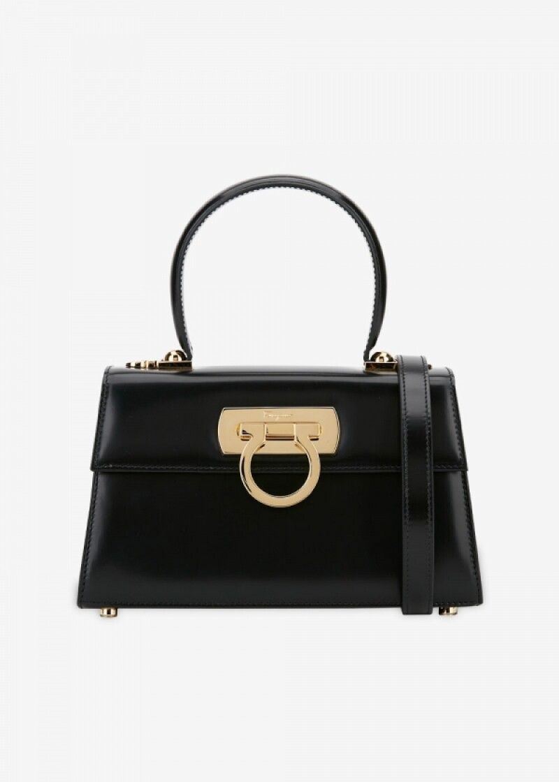 페라가모 여성 아이코닉 블랙 토트백 212958 759117