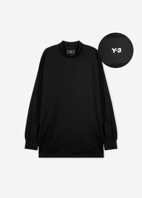 Y-3 남성 모크넥 블랙 티셔츠 H44787 BLACK
