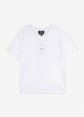 아페쎄 여성 스몰 로고 화이트 반팔티 COEIO F26937 AAB