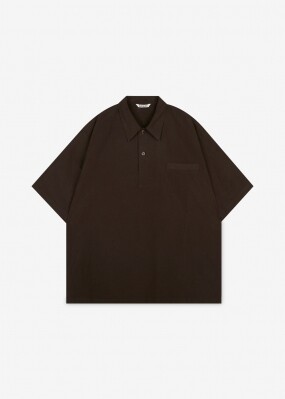 오라리 남성 핀스 린넨 다크브라운 카라티 A23SS01LW DARKBROWN