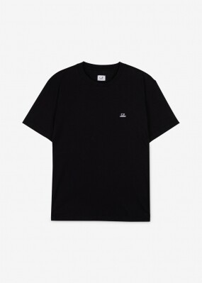 CP컴퍼니 남성 로고 패치 블랙 반팔티 14CMTS068A 005100W 999