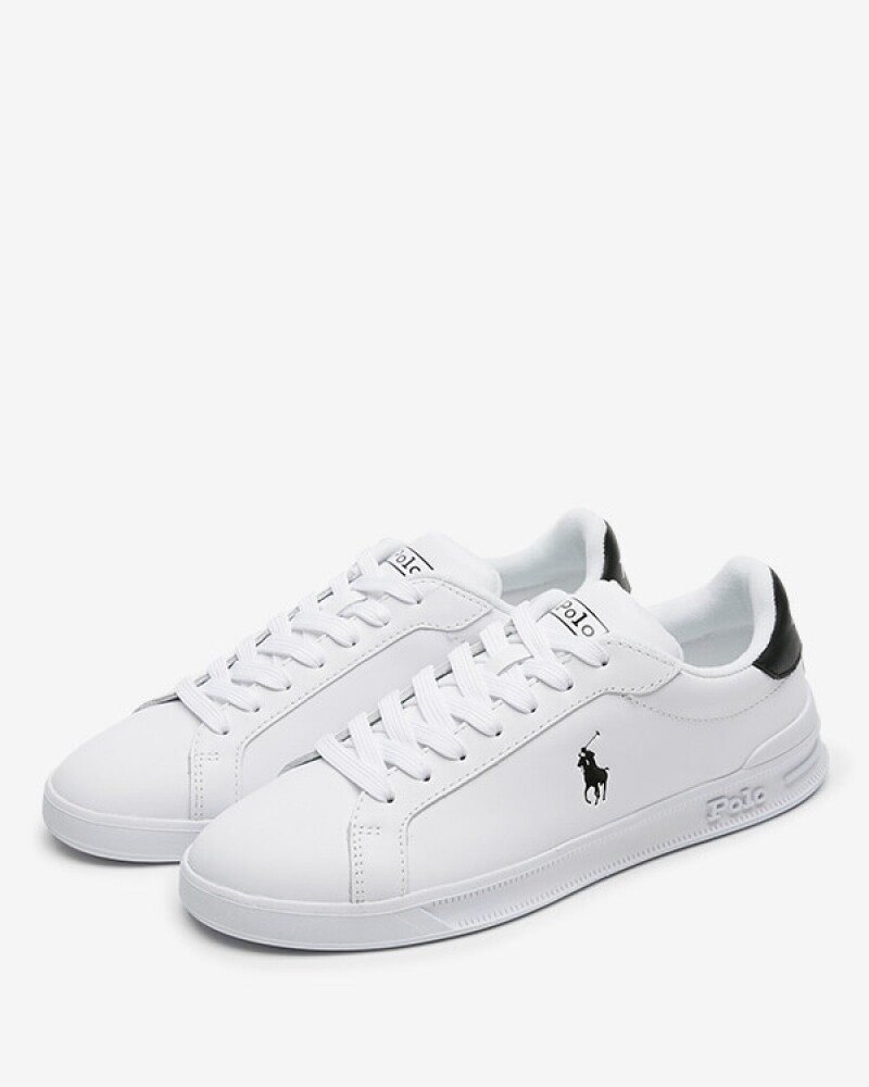 스크래치_폴로랄프로렌 남성 로고 화이트/블랙 스니커즈 809829824 005(139785)