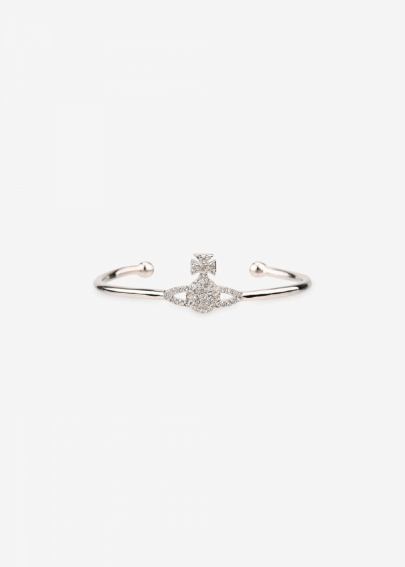 비비안웨스트우드 여성 그레이스 바스 릴리프 실버 팔찌 61010007 P116