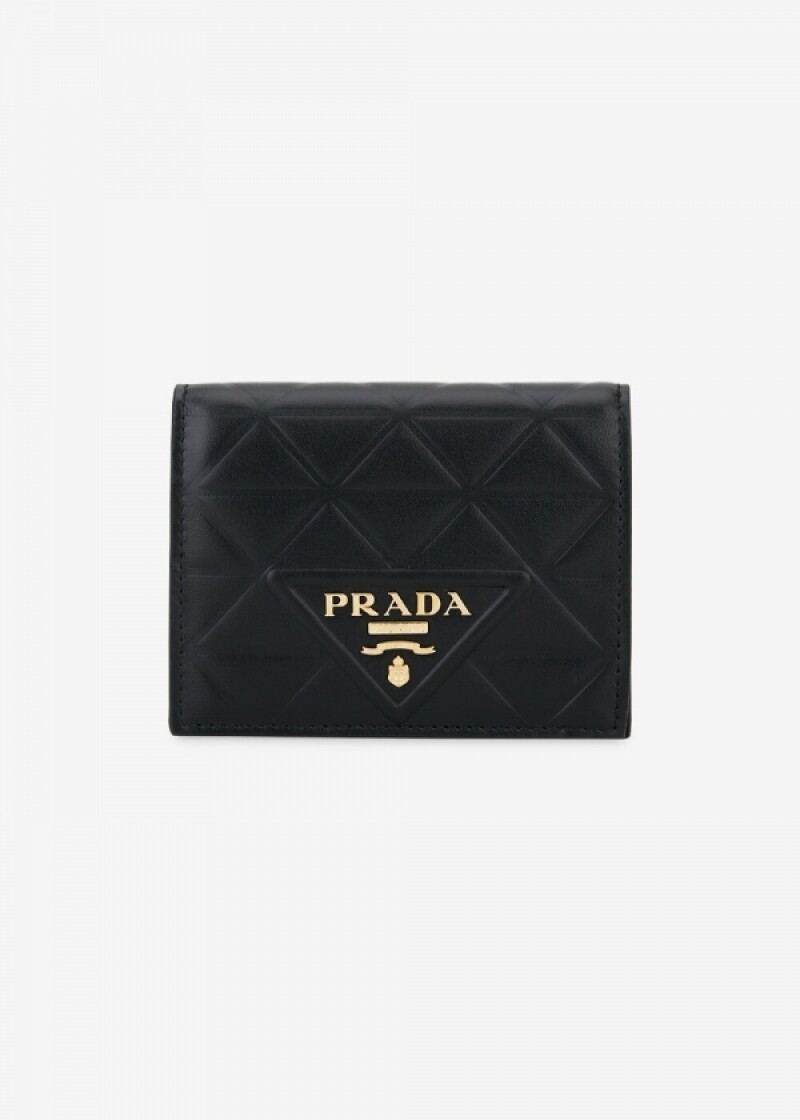 프라다 여성 다이아몬드 퀼팅 블랙 반지갑 1MV204 2CLU F0002