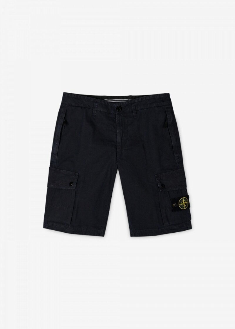 스톤아일랜드 남성 와펜 패치 네이비 반바지 1015L11WA A0120