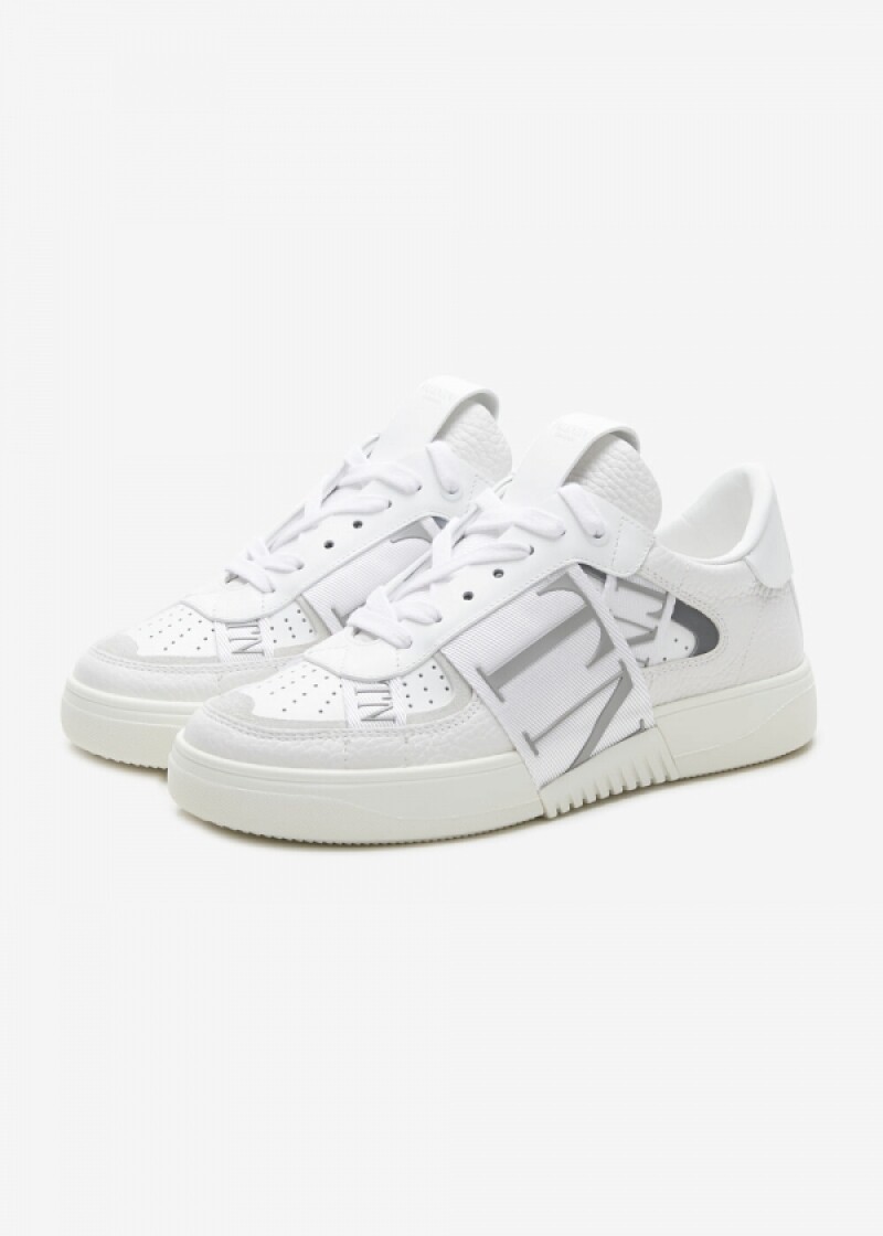 발렌티노 여성 VLTN 로고 밴드 화이트 스니커즈 3W2S0V66 WRQ 22E