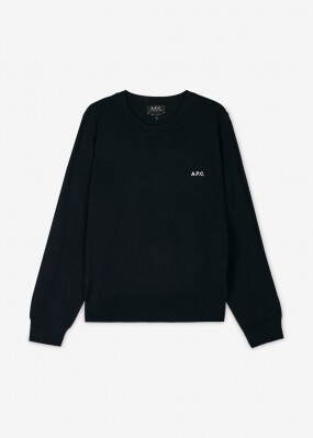 아페쎄 여성 로고 다크 네이비 니트 WOAOC F23257 IAK