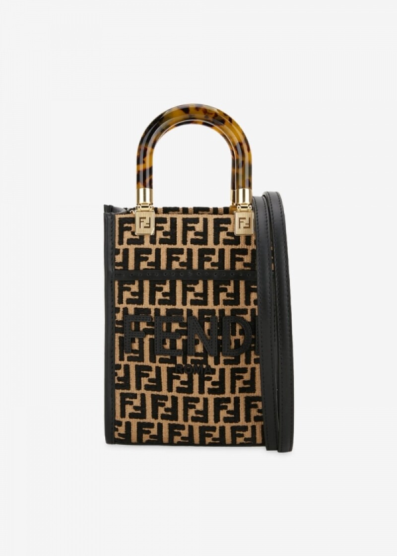 펜디 여성 미니 선샤인 내추럴 토트백 8BS051 AQ0X F0VPJ