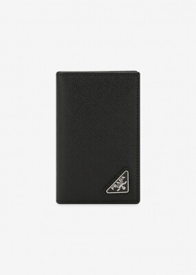 프라다 남성 사피아노 삼각로고 블랙 카드지갑 2MC101 QHH F0002