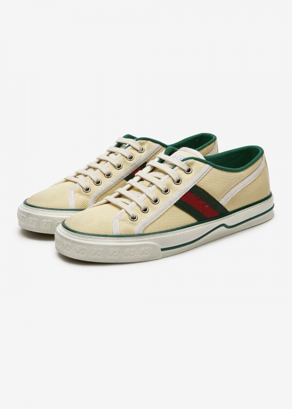 꼬르소밀라노,구찌 남성 테니스 1977 아이보리 스니커즈 606111 GZO30 9361