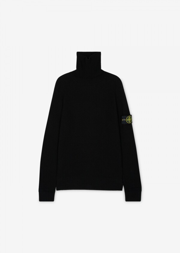 꼬르소밀라노,스톤아일랜드 남성 와펜 패치 블랙 니트 7915552C2 A0029