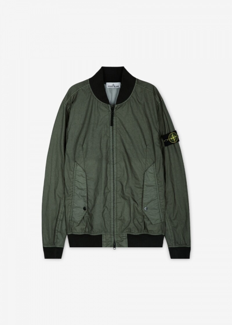 스톤아일랜드 남성 와펜 패치 모스 그린 자켓 801541223 V0059