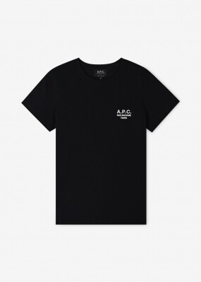 아페쎄 여성 데니스 로고 블랙 반팔티 COEZC F26842 LZZ