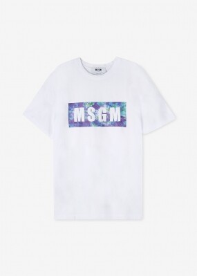 스크래치_MSGM 남성 멀티 박스 로고 화이트 반팔티 2840MM234 207098 01 (117940)