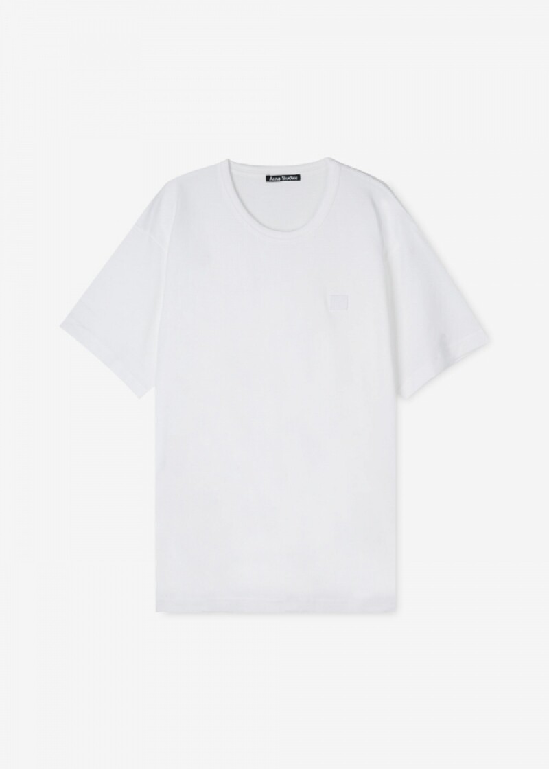 스크래치_아크네 공용 페이스 로고 화이트 반팔티 25E173 183/CL0205 183(174287)