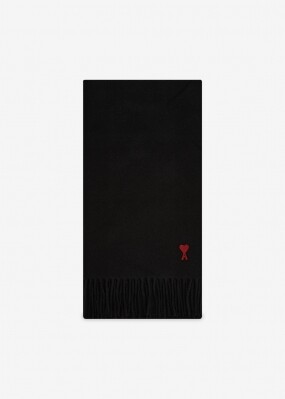 아미 남성 하트 로고 느와르 머플러 BFUSF405 334 001