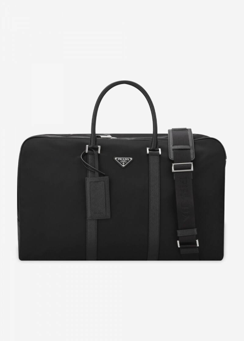 프라다 남성 삼각 로고 블랙 더플백 2VC007 2DMH F0002
