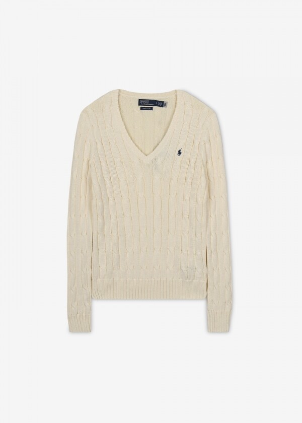 꼬르소밀라노,스크래치_폴로랄프로렌 여성 포니 로고 자수 크림 니트 211891641 009(179103)