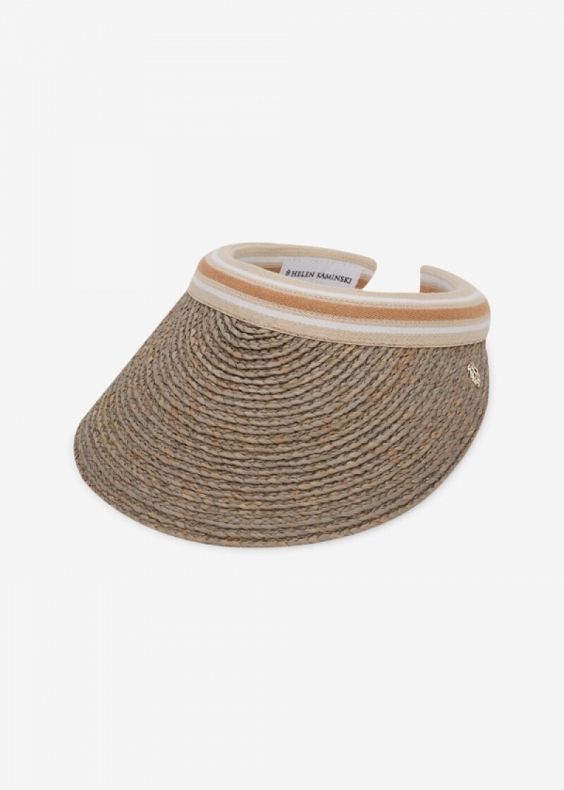 헬렌카민스키 여성 비앙카 이클립스멜란지/누가스트라이프 바이저 HAT50265 Eclipse Melange/Nougat Stripe