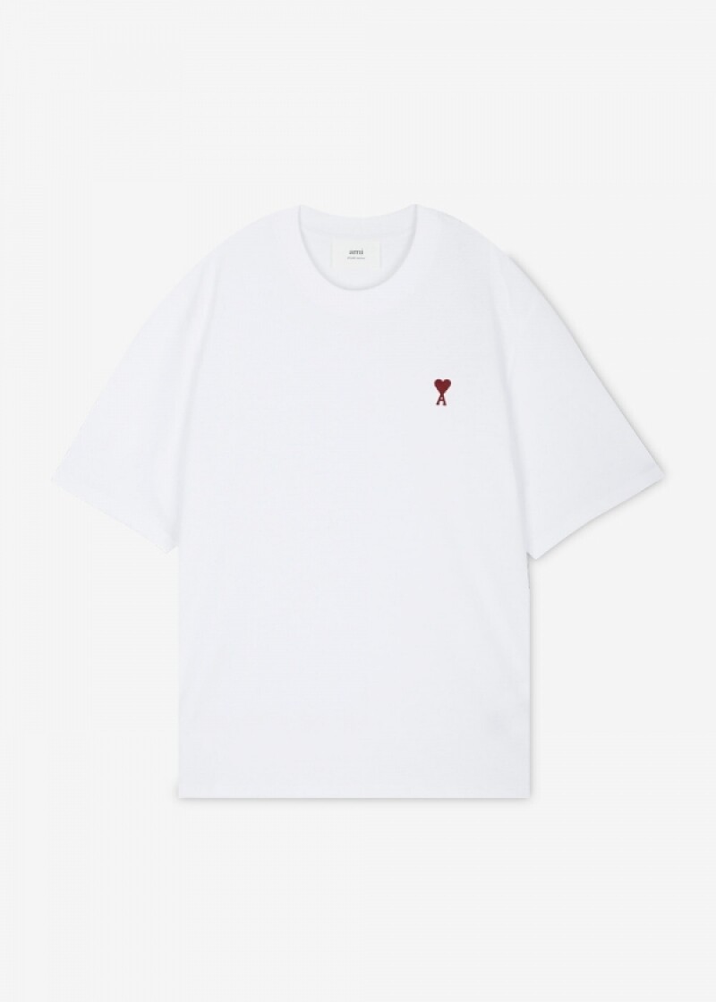 스크래치_아미 남성 하트 로고 블랑 반팔티 BFUTS005 726 100(183621)