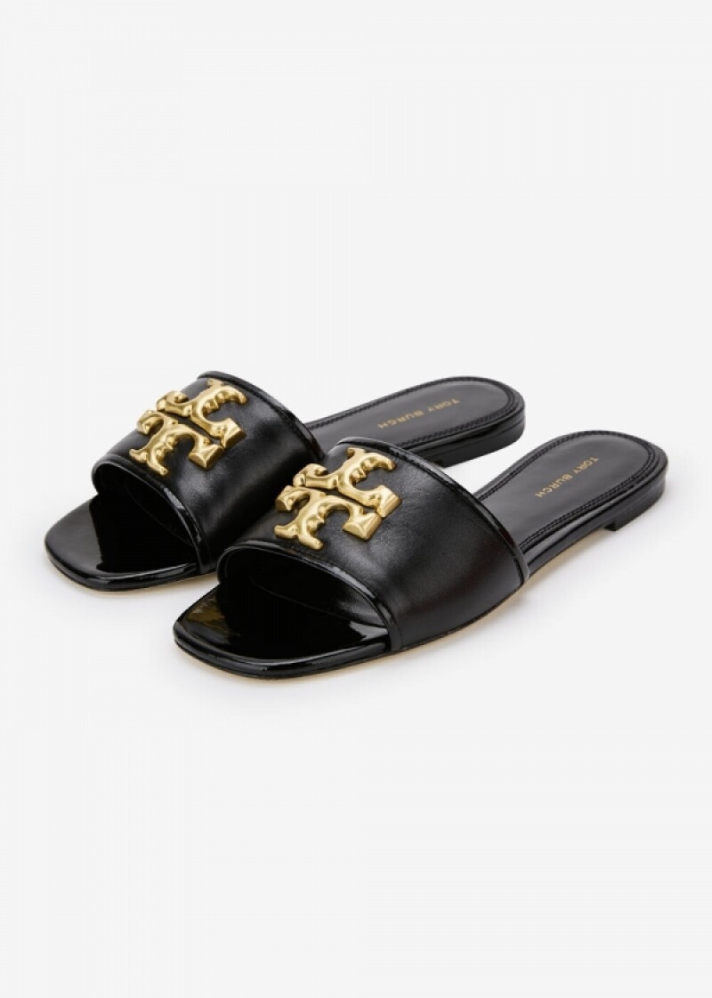 스크래치_토리버치 여성 엘리노어 슬라이드 퍼펙트 블랙 슬리퍼 88744 004(184450)