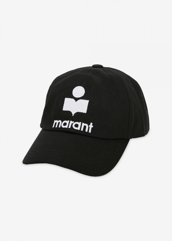 꼬르소밀라노,스크래치_이자벨마랑 여성 타이론 로고 자수 블랙/에크루 볼캡 CQ001XFB A3C05A BKEC(183737)