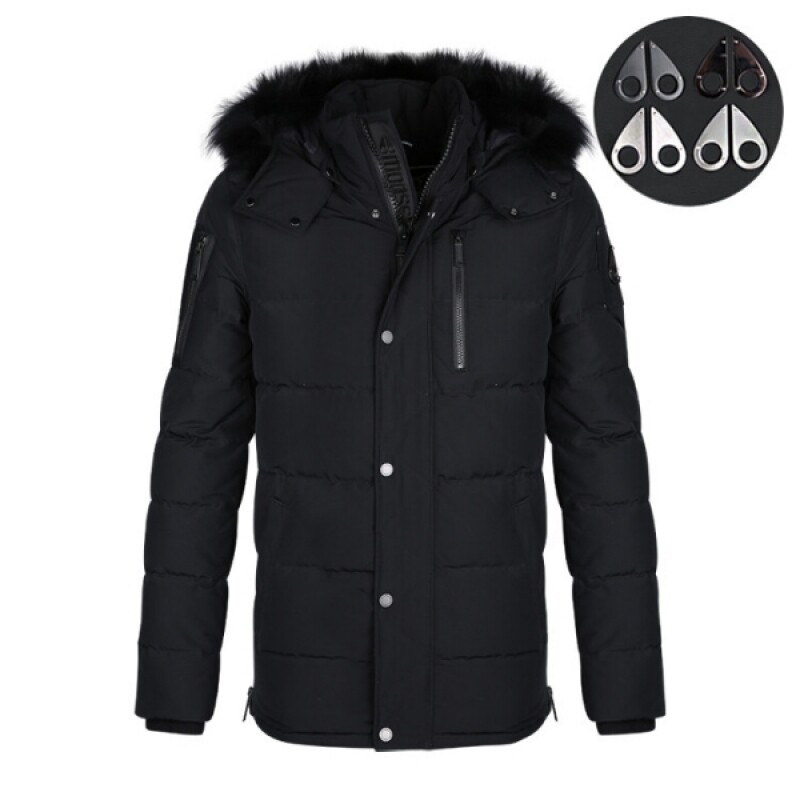 스크래치_무스너클 남성 로고 벨우즈 블랙 패딩 M30MJ171 291(082301)