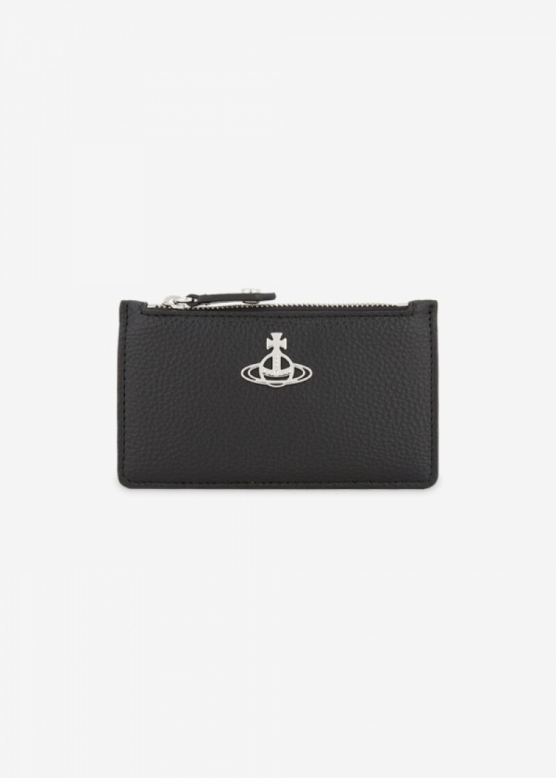 비비안웨스트우드 여성 ORB 로고 블랙 카드지갑 54020005W S000D N403