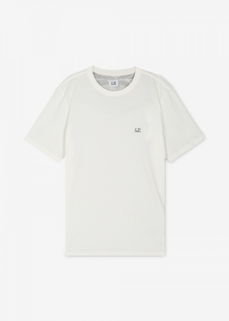 스크래치_CP컴퍼니 남성 백 고글 프린팅 고즈 화이트 반팔티 16CMTS044A 005100W 103(185388)