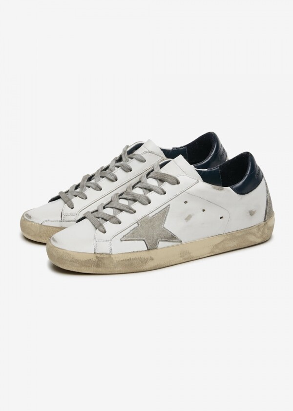 꼬르소밀라노,스크래치_골든구스 여성 슈퍼스타 A7 네이비탭 화이트/네이비 스니커즈 GWF00102 F000311 10270(184891)