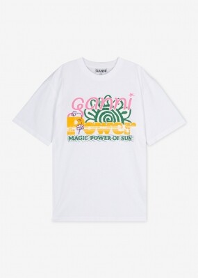 스크래치_가니 여성 그래픽 로고 브라이트 화이트 반팔티 T3790 151(184695)