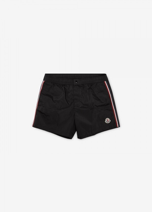 꼬르소밀라노,몽클레어 남성 로고 패치 블랙 스윔팬츠 2C00018 53326 999