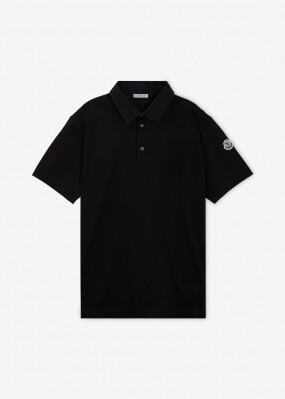 몽클레어 남성 로고 패치 블랙 카라티 8A00018 8390X 999