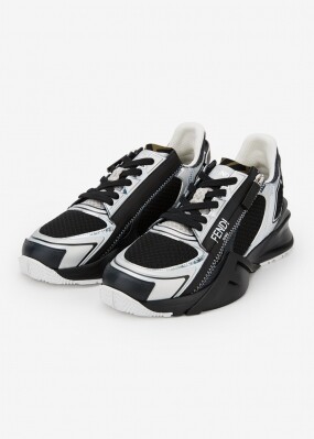 펜디 남성 플로우 블랙 스니커즈 7E1689 AOS0 F1PXV