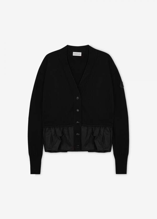 꼬르소밀라노,몽클레어 여성 로고 패치 블랙 가디건 9B00038 M4066 999