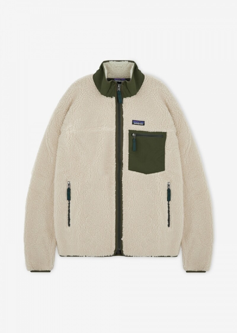 파타고니아 남성 클래식 레트로-X 다크 내추럴/바진 그린 자켓 23057 DNBA