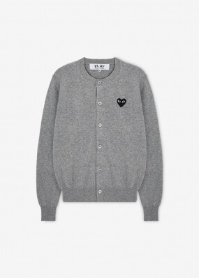 꼼데가르송 공용 하트 와펜 그레이 가디건 AX N023 051 2