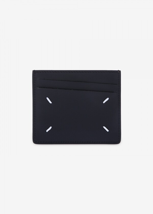 꼬르소밀라노,메종마르지엘라 공용 스티치 로고 투톤 블랙/브라운 카드지갑 S35UI0432 PS935 T2170