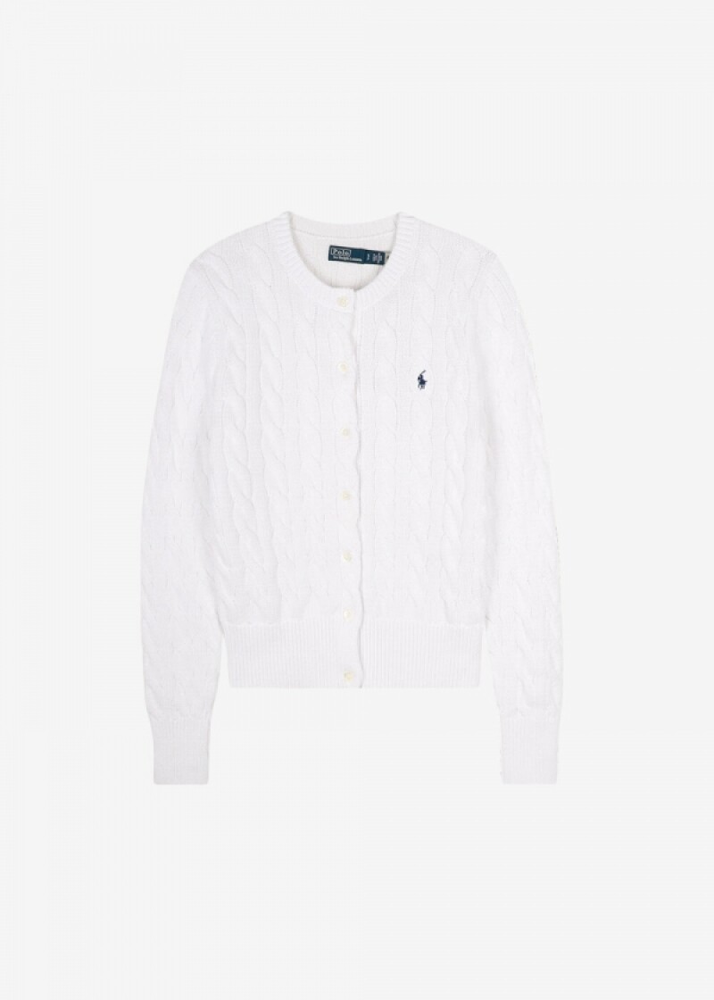 스크래치_폴로랄프로렌 여성 케이블 화이트 가디건 211891643 001(185705)