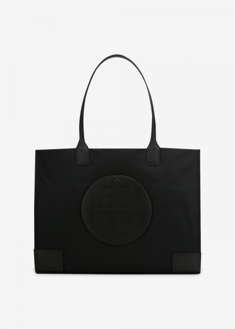 스크래치_토리버치 여성 엘라 시그니처 로고 블랙 토트백 87116 001(185656)