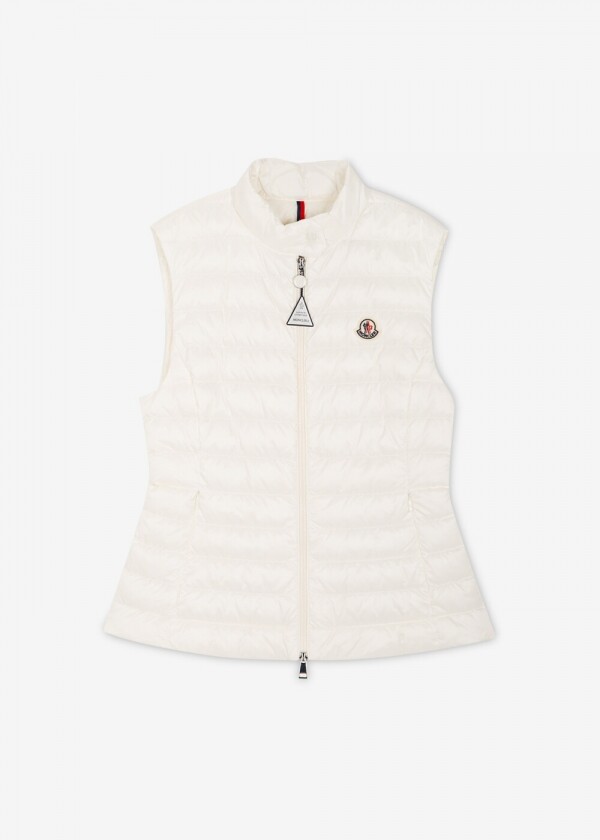 꼬르소밀라노,스크래치_몽클레어 여성 이젠스 로고 패치 화이트 패딩조끼 1A00067 597YF 034(185850)