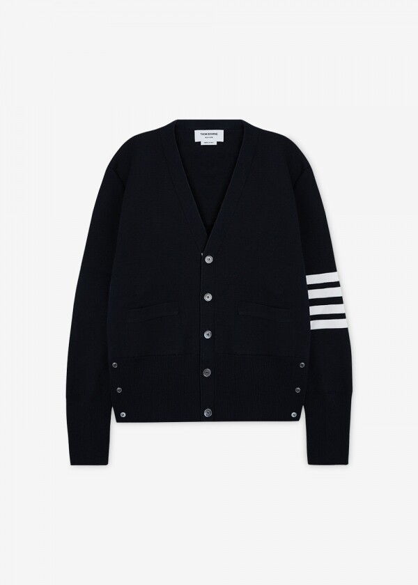 꼬르소밀라노,톰브라운 남성 사선 완장 네이비 가디건 MKC160A 00014 415