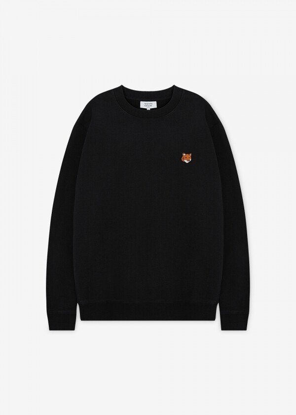 꼬르소밀라노,메종키츠네 남성 폭스 헤드 블랙 맨투맨 PM00303KM0340 BK